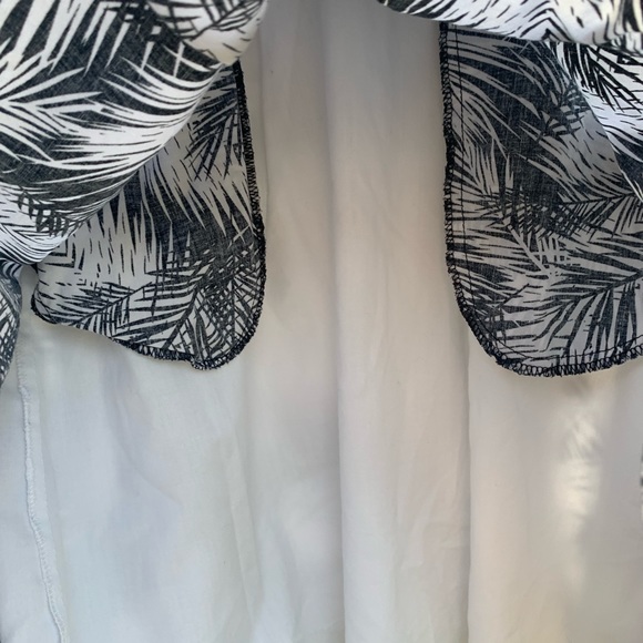 GUESS Floral Halter Sundress Black And White Medium Neck Tie Lining POCKETS - Picture 10 of 10